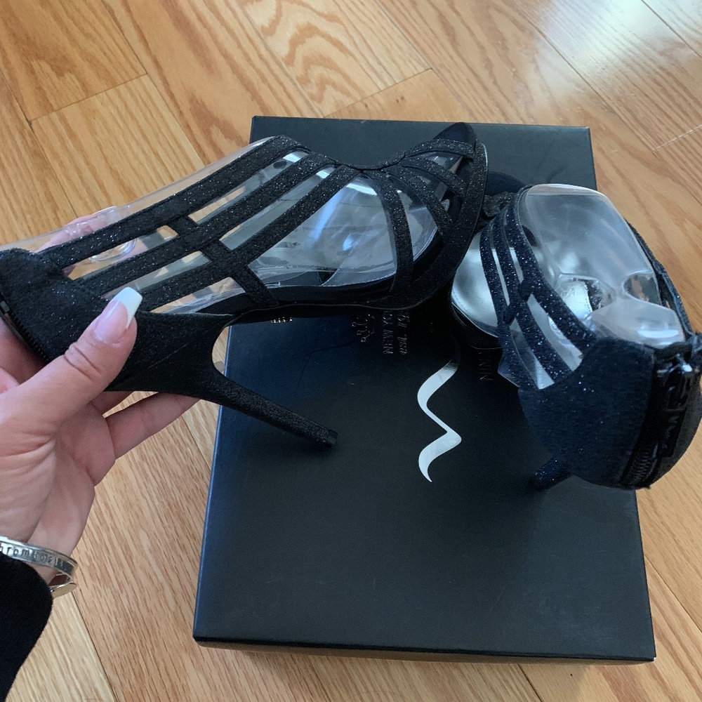 Nina Black Forest Glitter Heels